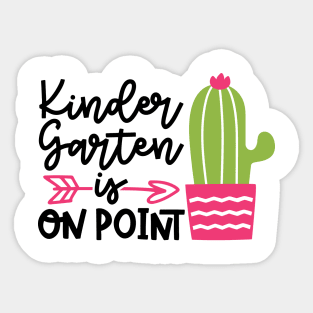 Kindergarten is On Point Funny Kids Back to School Sticker